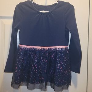 Girls' sized 4T Circo peplum top with long sleeves